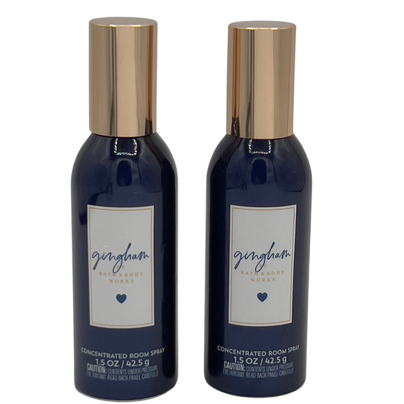 2x Pack Bath Body Works Gingham Concentrated Room Spray Home Fresh Clean 1.5 oz - Picture 1 of 2